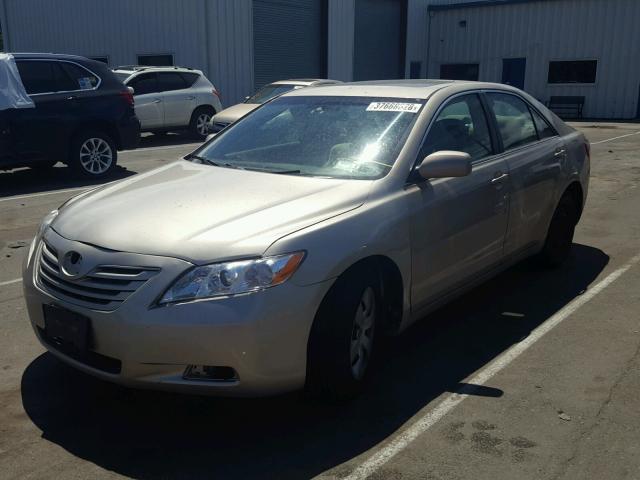 4T1BE46K27U551006 - 2007 TOYOTA CAMRY BEIGE photo 2