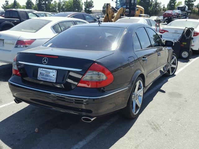 WDBUF56X27B161111 - 2007 MERCEDES-BENZ E 350 BLACK photo 4