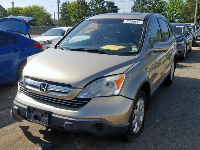 JHLRE48727C015189 - 2007 HONDA CR-V EXL TAN photo 2