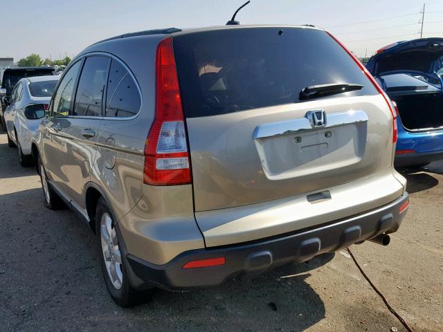 JHLRE48727C015189 - 2007 HONDA CR-V EXL TAN photo 3