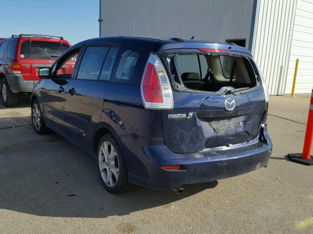 JM1CR293680313612 - 2008 MAZDA 5 BLUE photo 3