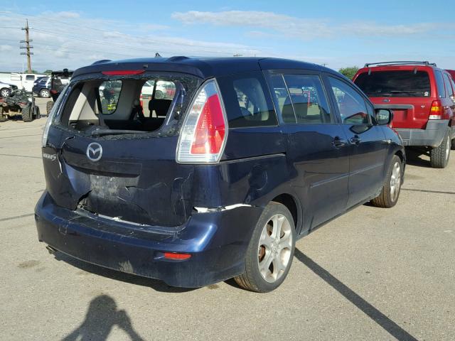 JM1CR293680313612 - 2008 MAZDA 5 BLUE photo 4