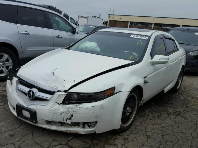 19UUA66277A017555 - 2007 ACURA TL WHITE photo 2