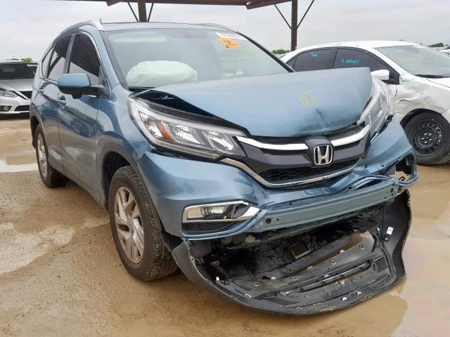 2HKRM3H7XFH551904 - 2015 HONDA CR-V EXL BLUE photo 1