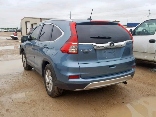 2HKRM3H7XFH551904 - 2015 HONDA CR-V EXL BLUE photo 3