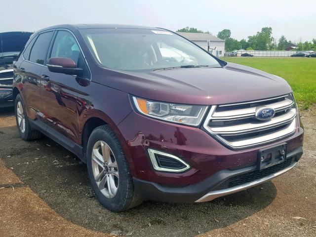 2FMPK4J83HBB41543 - 2017 FORD EDGE SEL PURPLE photo 1