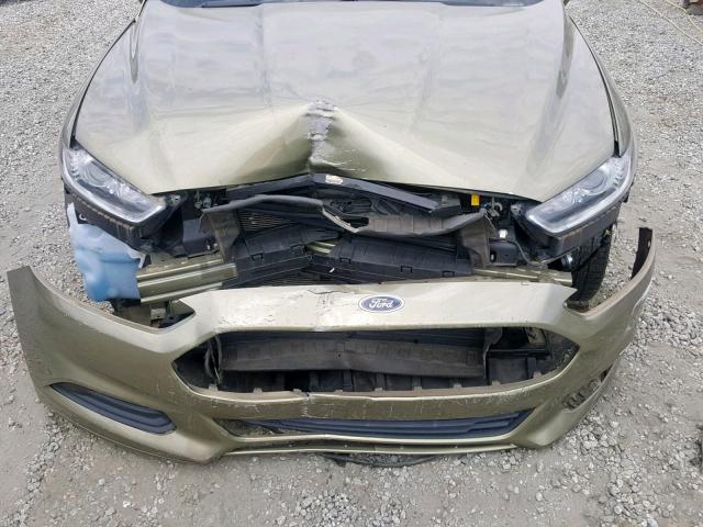 3FA6P0H73DR153247 - 2013 FORD FUSION SE GREEN photo 7