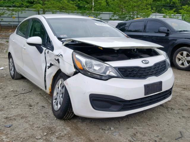 KNADM4A31D6215165 - 2013 KIA RIO LX WHITE photo 1