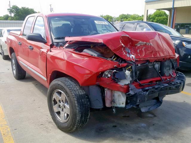 1D7HE58N56S644730 - 2006 DODGE DAKOTA QUA RED photo 1