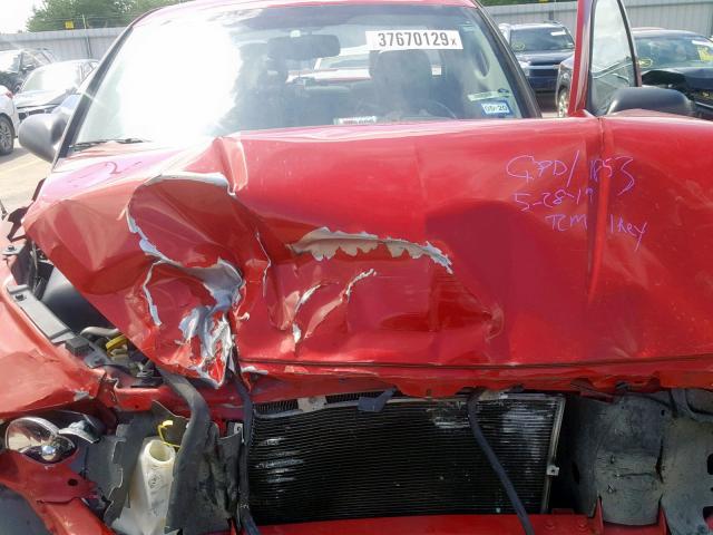 1D7HE58N56S644730 - 2006 DODGE DAKOTA QUA RED photo 7