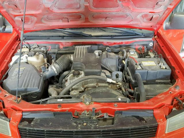 1GCCS149878134224 - 2007 CHEVROLET COLORADO RED photo 7