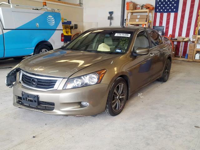 1HGCP36828A005263 - 2008 HONDA ACCORD EXL GOLD photo 2