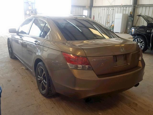 1HGCP36828A005263 - 2008 HONDA ACCORD EXL GOLD photo 3