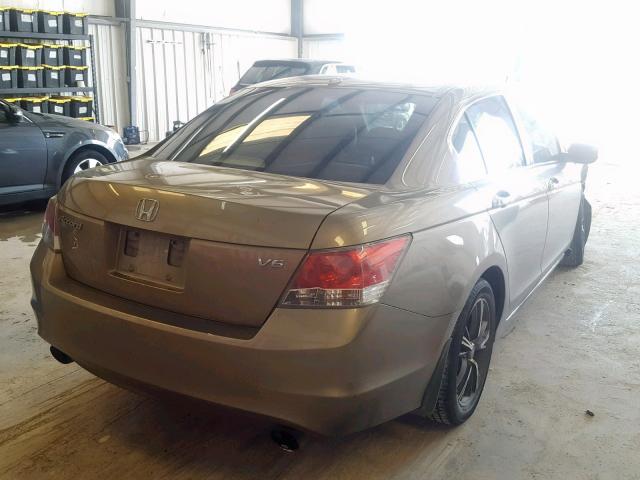 1HGCP36828A005263 - 2008 HONDA ACCORD EXL GOLD photo 4