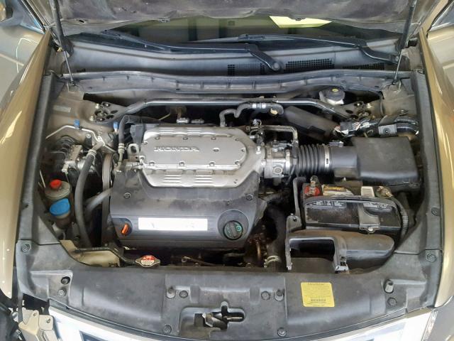 1HGCP36828A005263 - 2008 HONDA ACCORD EXL GOLD photo 7