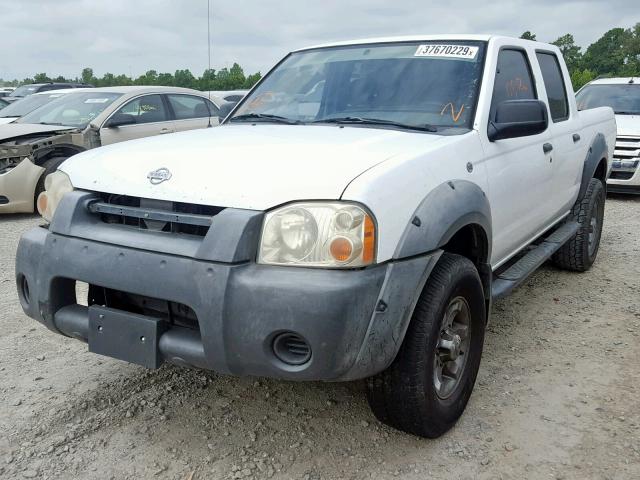 1N6ED27T31C356848 - 2001 NISSAN FRONTIER C WHITE photo 2