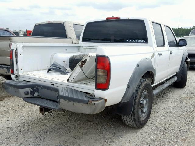 1N6ED27T31C356848 - 2001 NISSAN FRONTIER C WHITE photo 4