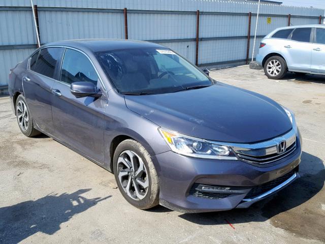 1HGCR2F82HA028675 - 2017 HONDA ACCORD EXL GRAY photo 1