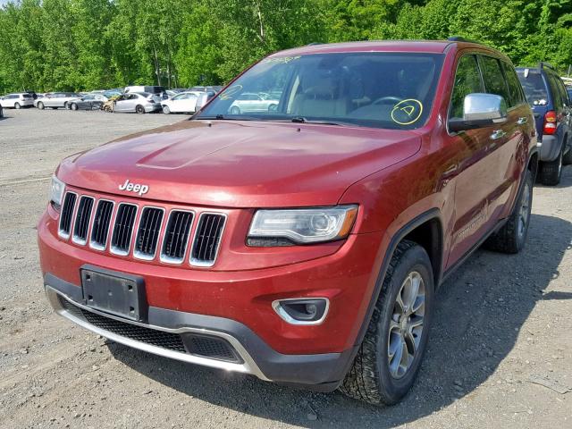 1C4RJFBM0EC310159 - 2014 JEEP GRAND CHER RED photo 2