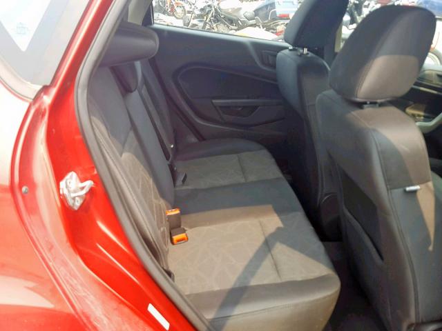 3FADP4EJ4CM161822 - 2012 FORD FIESTA SE RED photo 6