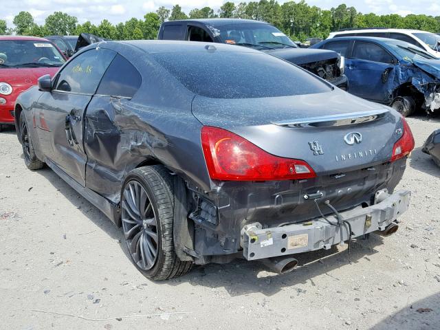 JN1CV6EK0BM214979 - 2011 INFINITI G37 BASE GRAY photo 3