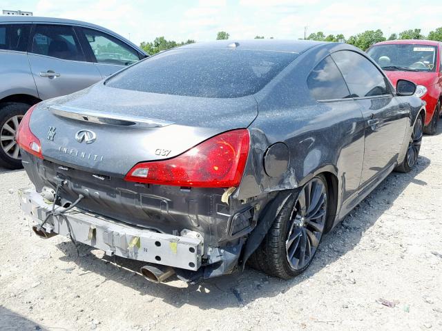 JN1CV6EK0BM214979 - 2011 INFINITI G37 BASE GRAY photo 4