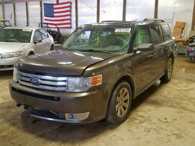 2FMGK5BC2BBD15294 - 2011 FORD FLEX SE BROWN photo 2