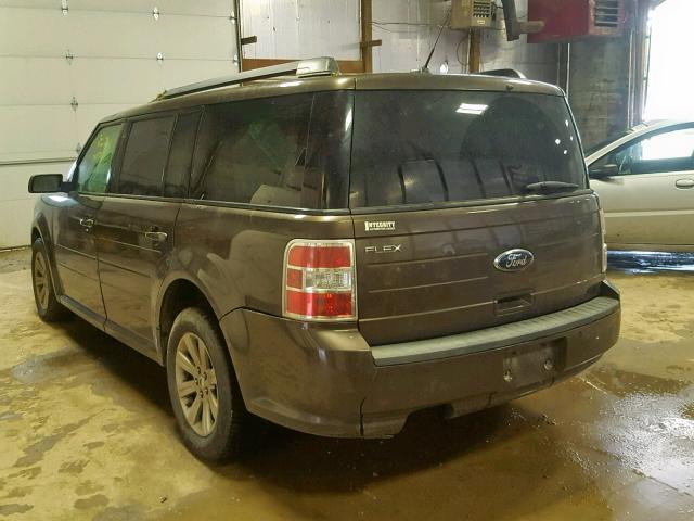 2FMGK5BC2BBD15294 - 2011 FORD FLEX SE BROWN photo 3