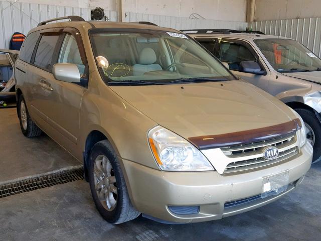 KNDMG4C36A6338480 - 2010 KIA SEDONA LX GOLD photo 1