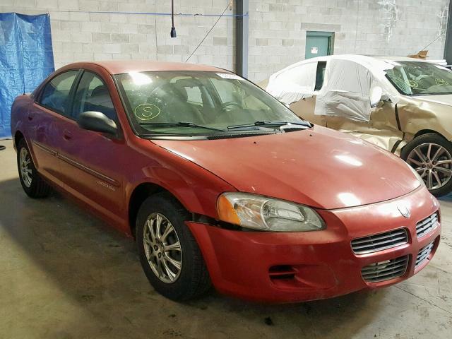 1B3EJ46X01N707667 - 2001 DODGE STRATUS SE RED photo 1