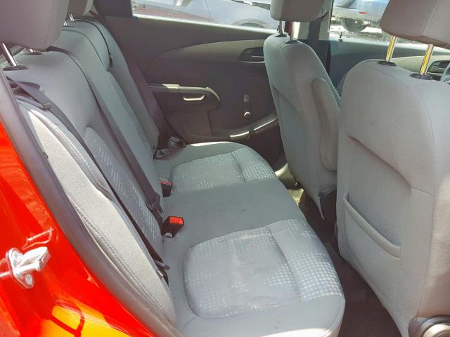 1G1JA6SH5G4185486 - 2016 CHEVROLET SONIC LS RED photo 6