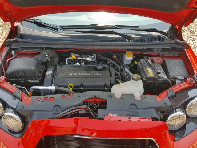 1G1JA6SH5G4185486 - 2016 CHEVROLET SONIC LS RED photo 7