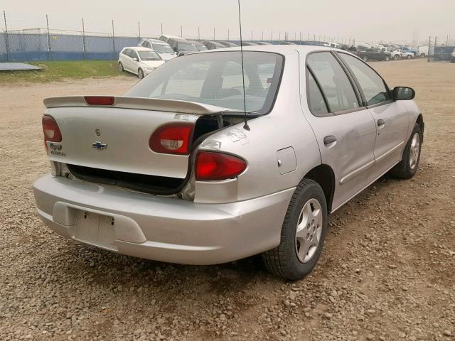 3G1JC52451S109727 - 2001 CHEVROLET CAVALIER B SILVER photo 4