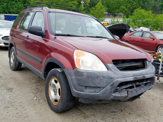 SHSRD78484U236343 - 2004 HONDA CR-V LX BURGUNDY photo 1