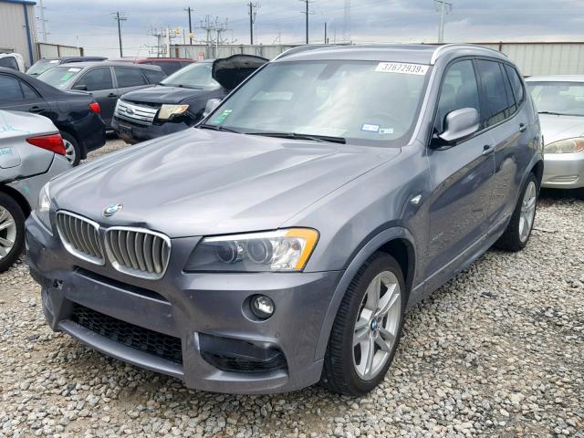 5UXWX7C58DL981154 - 2013 BMW X3 XDRIVE3 GRAY photo 2