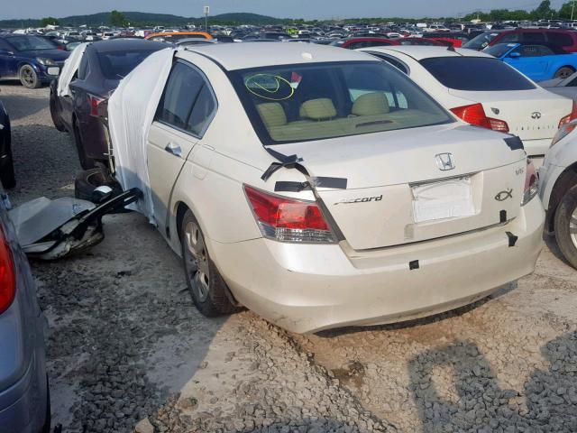 1HGCP36858A005807 - 2008 HONDA ACCORD EXL WHITE photo 3