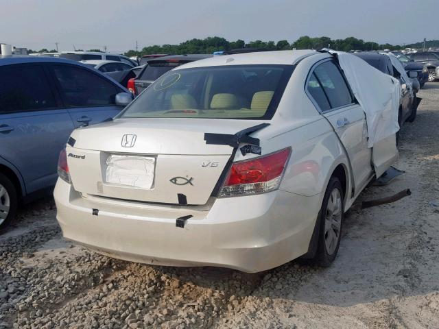 1HGCP36858A005807 - 2008 HONDA ACCORD EXL WHITE photo 4