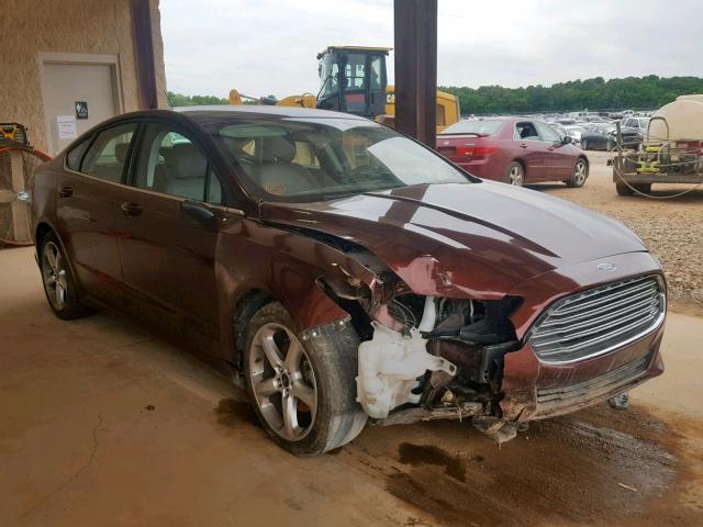 3FA6P0G71GR337320 - 2016 FORD FUSION S BURGUNDY photo 1