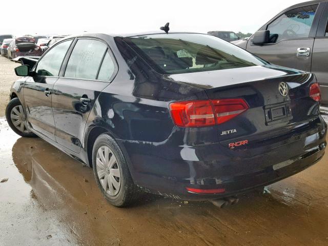 3VW2K7AJ6FM406953 - 2015 VOLKSWAGEN JETTA BASE 黑色 照片 3