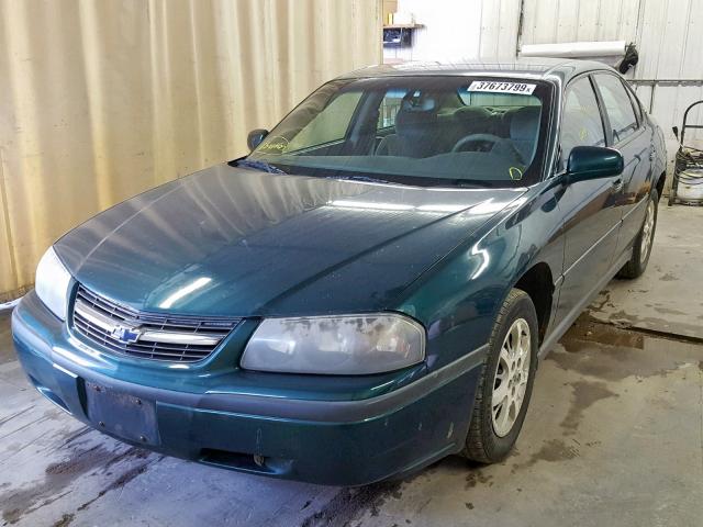 2G1WF52E9Y9264102 - 2000 CHEVROLET IMPALA GREEN photo 2