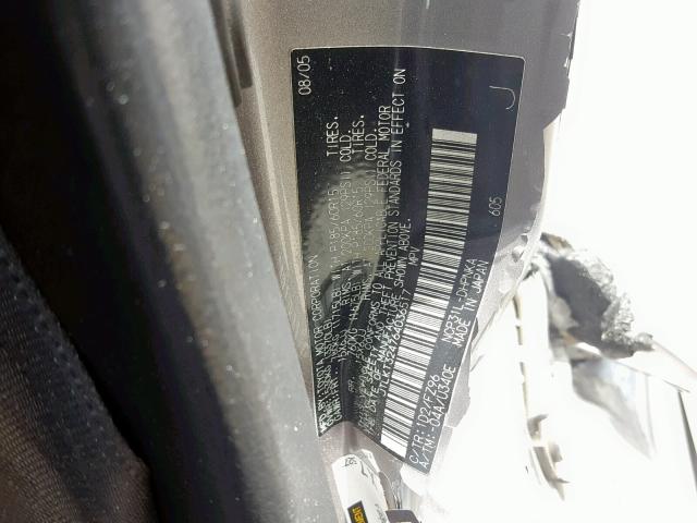 JTLKT324764036517 - 2006 TOYOTA SCION XB 石墨色 照片 10