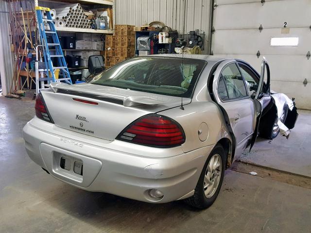1G2NF52E74M539227 - 2004 PONTIAC GRAND AM S SILVER photo 4
