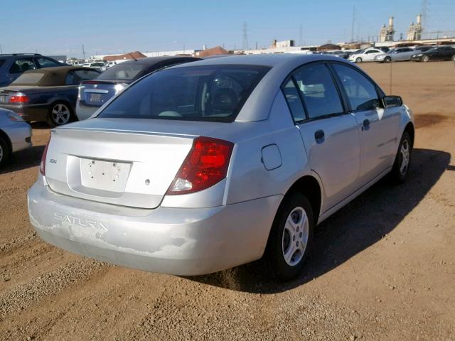 1G8AG52F94Z124732 - 2004 SATURN ION LEVEL SILVER photo 4