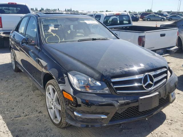 WDDGF4HB7EA924310 - 2014 MERCEDES-BENZ C 250 BLACK photo 1