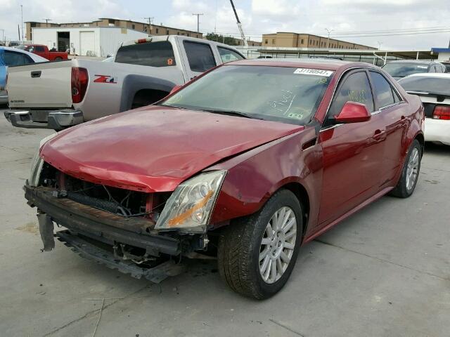 1G6DE5EG1A0135028 - 2010 CADILLAC CTS LUXURY MAROON photo 2