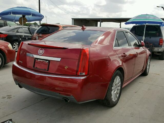 1G6DE5EG1A0135028 - 2010 CADILLAC CTS LUXURY MAROON photo 4