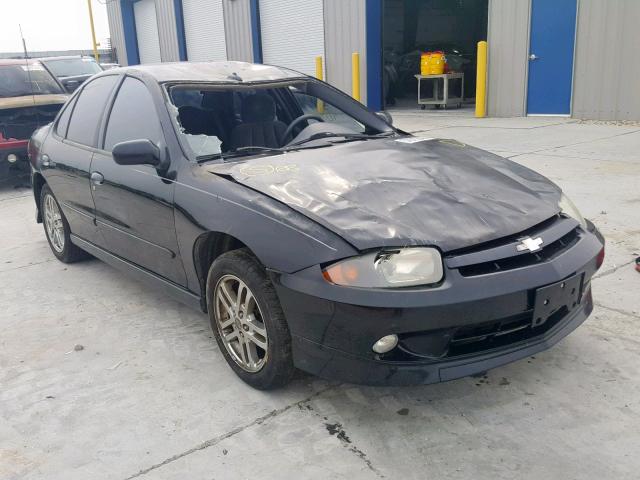 1G1JH52F637372362 - 2003 CHEVROLET CAVALIER L BLACK photo 1