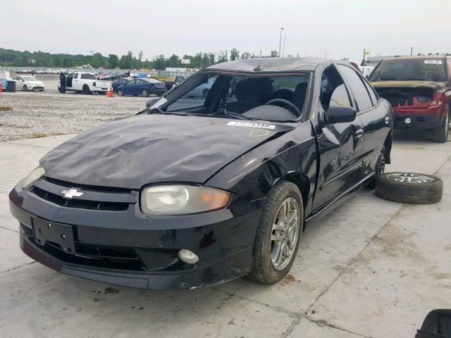 1G1JH52F637372362 - 2003 CHEVROLET CAVALIER L BLACK photo 2