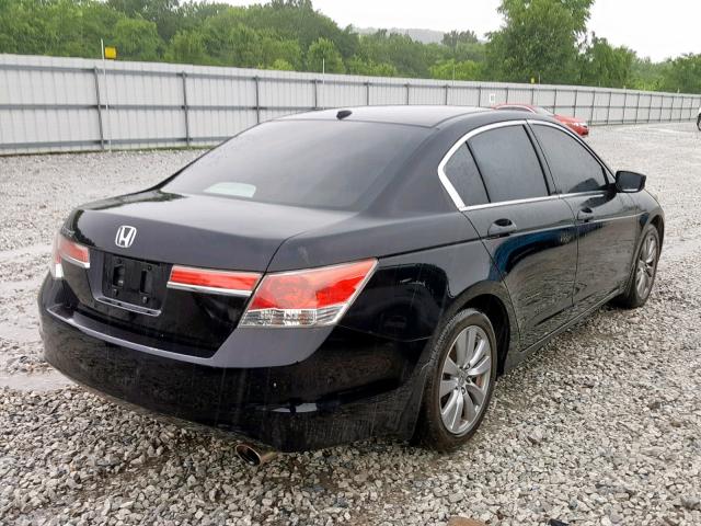 1HGCP2F82BA110936 - 2011 HONDA ACCORD EXL BLACK photo 4