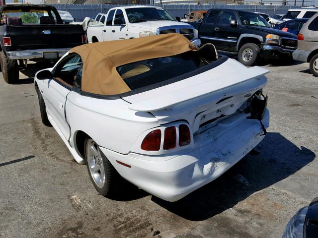 1FAFP45X7WF268252 - 1998 FORD MUSTANG GT WHITE photo 3